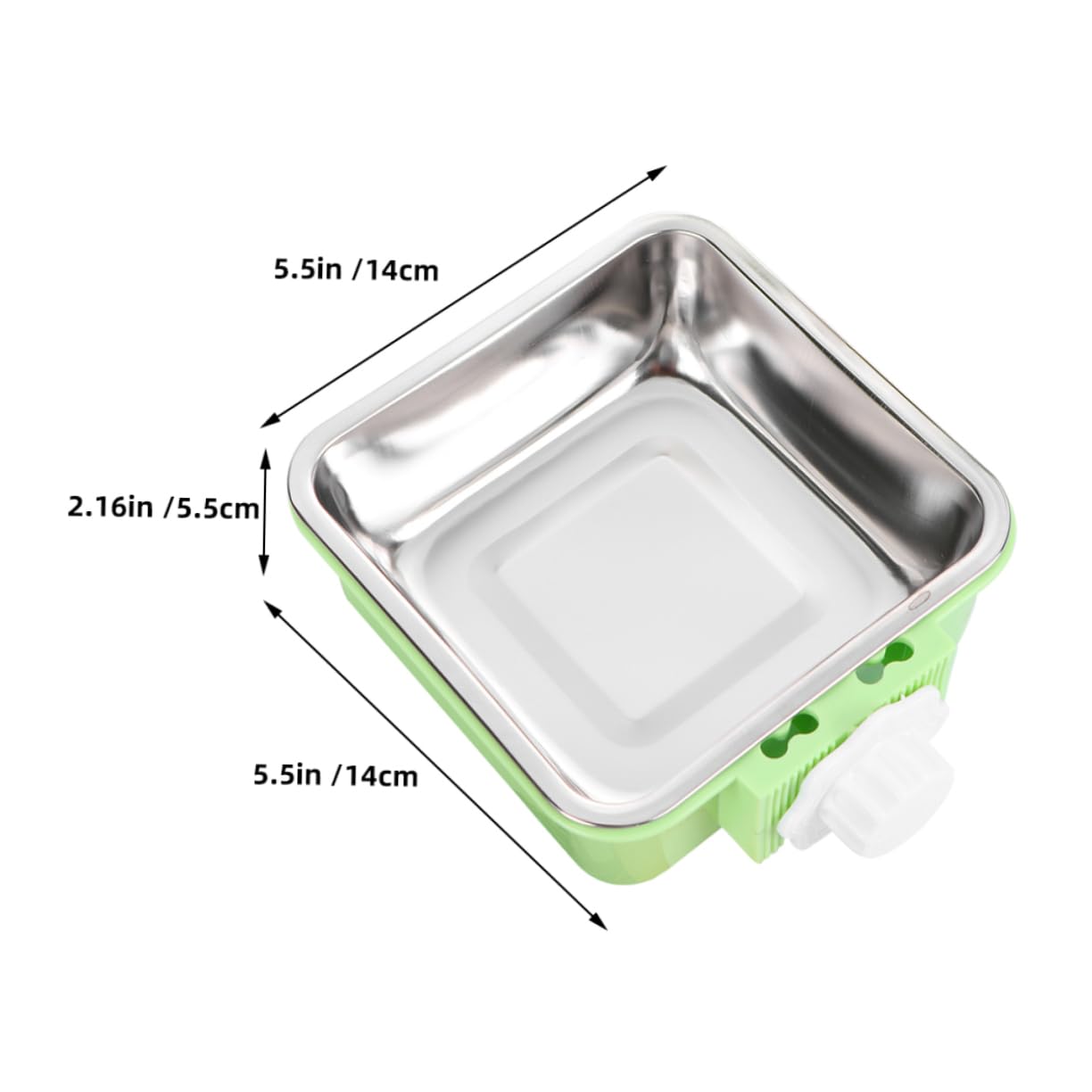 Yardwe Mounted Dog Bowl Detachable Puppy Water Bowl Safe Stainless Steel Pet Feeder