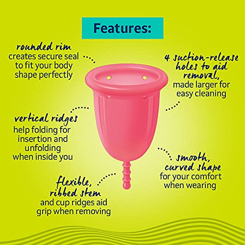 Lil-Lets Size 2 Reusable Menstrual Cup for Beginners Over 30 - Image 4