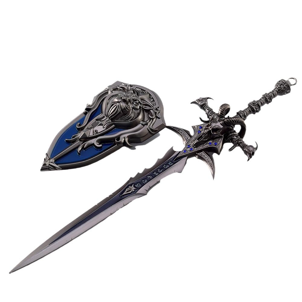 VNVFJKLO Game prop model, 30CM Metal Sword Foam Martial Arts Weapon Cosplay Prop Collection Desktop Display Decoration