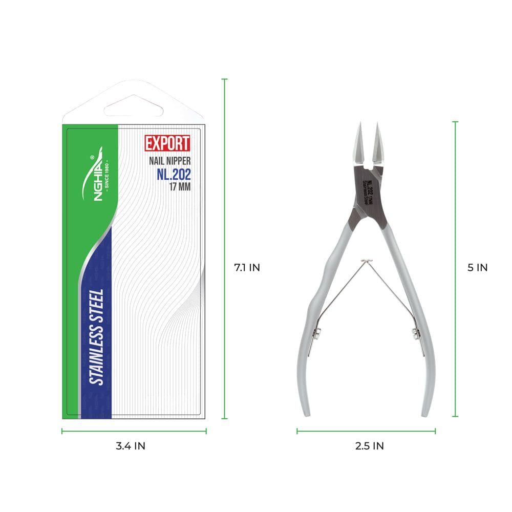 NGHIA Professional Nail Nipper NL-202 | Stainless Steel