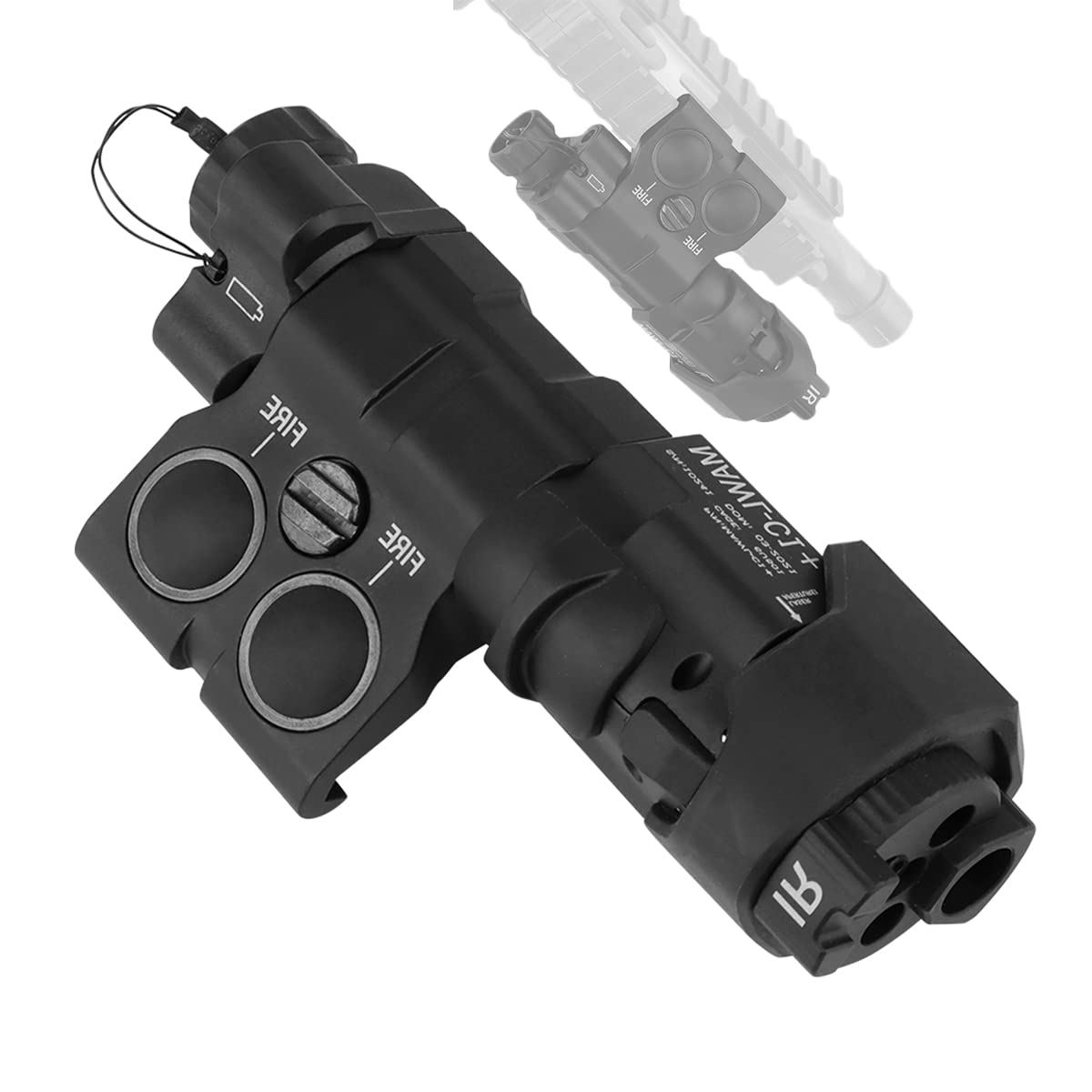 Tactical Mawl-C1 Batteriehalterung, Modulares, Leichtes Batteriefach mit Hoher QualitäT, für Airsoft Paintball Jagd Modell Sammlung,BK