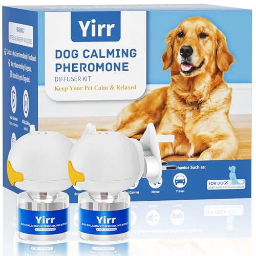 Complemento calmante para perros, relajantes y alivio de la ansiedad para perros, kit difusor calmante de feromonas para perros, feromonas relajantes para perros, alivio del estrés, la ansiedad