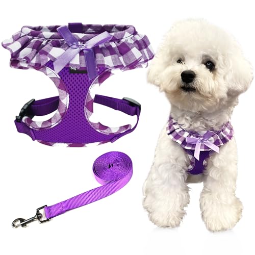 SuperBuddy Upgraded Soft Mesh Dog Harness, Super Breathable Lightweight Pet Harnesses for Puppy Dogs...