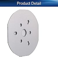 Vista 4 de Bettomshin Módulo de chip LED, tablero de aluminio, 12W 300mA blanco cálido 3000K lámpara de reflector de alta potencia, 2.56 pulgadas de diámetro