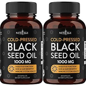 Black Seed Oil Softgel Capsules – Premium Cold-Pressed Nigella Sativa Producing Pure Black Cumin Seed Oil – Non-GMO…