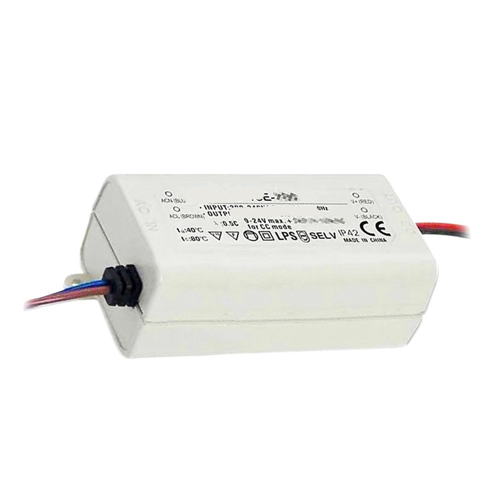 Driver LED APC-16E 700mA anti-surchauffe pour spot haute puissance 1W 3W IP42 Classe II