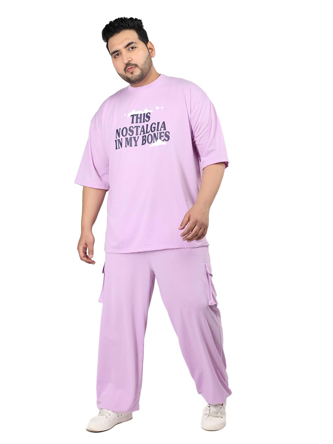 chkokko Men Plus Size Printed Casual Summer Wear Coords Stylish Gents Cord Set Half Sleeves Latest Co Ord Track Suit Round Neck Western Co-ord Set-picture-59