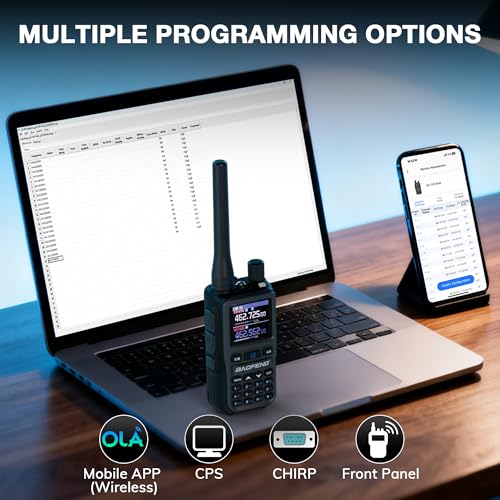 Image of [Chirp Compatible] Baofeng UV-5G Mini GMRS Handheld Radio with App Programming, Long Range Walkie Talkie GMRS Repeater Capable, with 8-Band Receiver, Dual PTT, 999 Channels, for Off-Road, 2 Pack