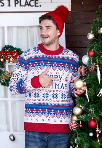 Arvilhill Men's Christmas Sweaters Holiday Funny Ugly Knitted Pullovers (S-3XL) - Image 6
