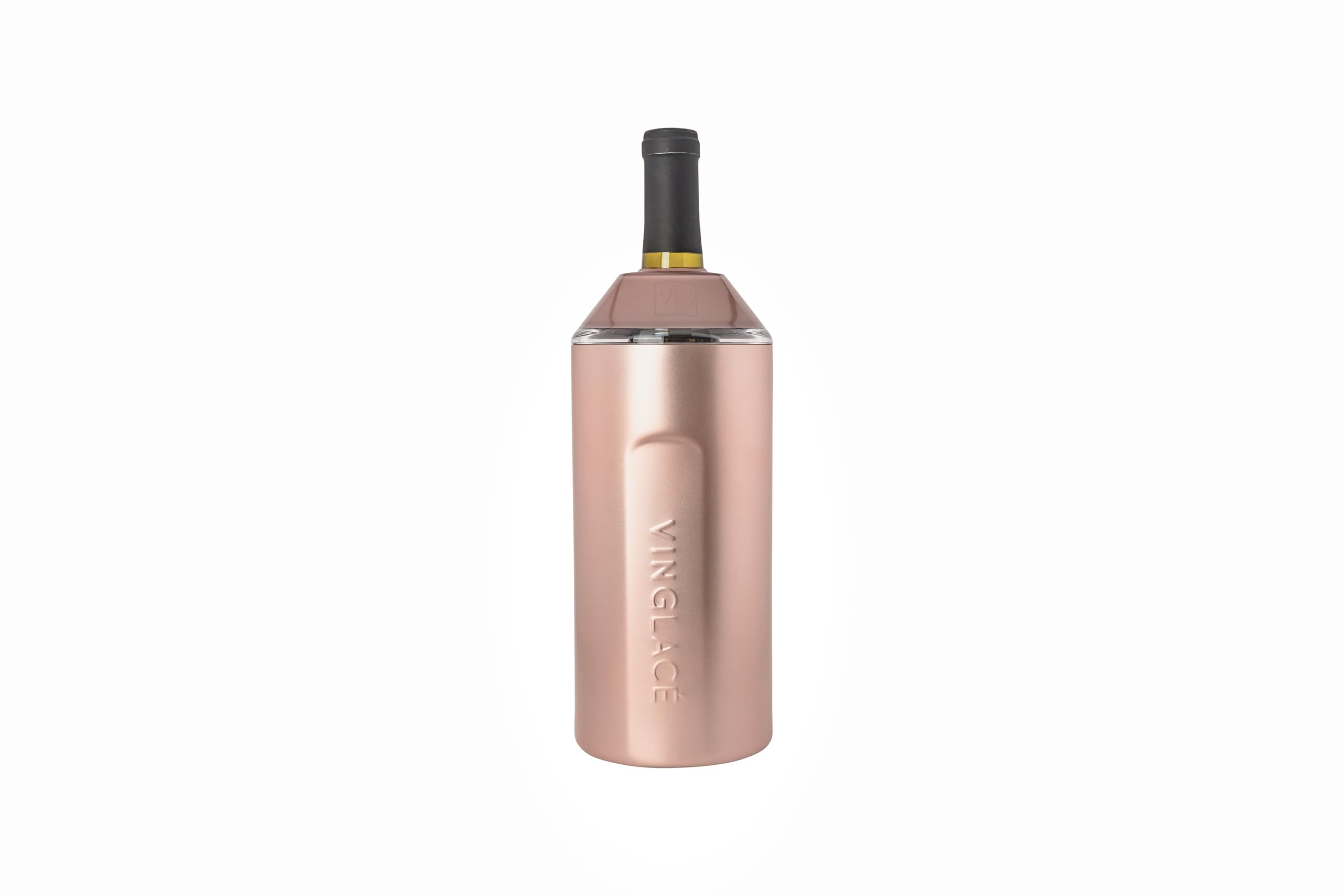 Vinglacé Weinflaschenkühler - Tragbarer Champagner-Isolator - Edelstahl-Weinkühlhülle - hält Wein kalt (Roségold)