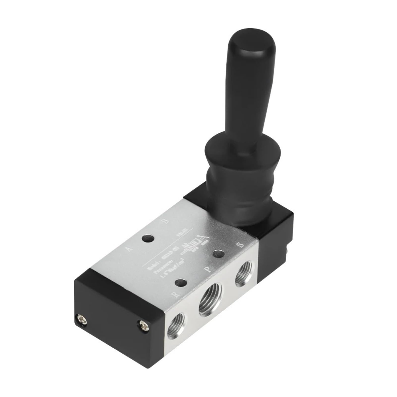 Vanne pneumatique 5 ports commande manuelle par levier et raccords rapides PC6-02