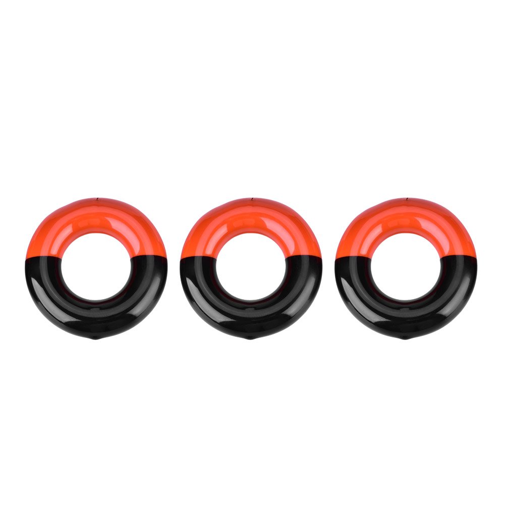 Dioche Default 3Pcs Weighted Swing Ring, Club Warm Up Swing Weight Rings For Practice/Training, Weighted Donut Accessories, Red & Black