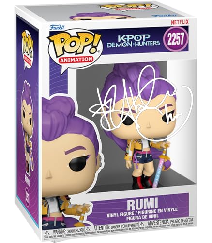 HOFSM.COM Hall of Fame Sports Memorabilia - Arden Cho Rumi #2257 (How Its Done) K-Pop Demon Hunters Facsimile Signed Reprint Laser Autographed Funko Pop! Animation Figurine with Protector Case