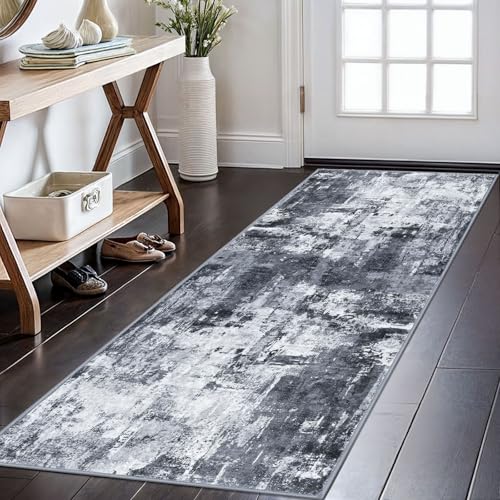 KOZYFLY Modern Abstract 2x6 Runner Rug