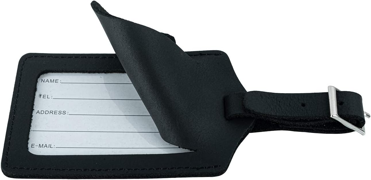  | Genuine Leather Passport Cover and Vaccine Card Holder Combo Product Image & Genuine Leather Luggage Tags Bag Tags 2 Pieces Set | Passport Covers