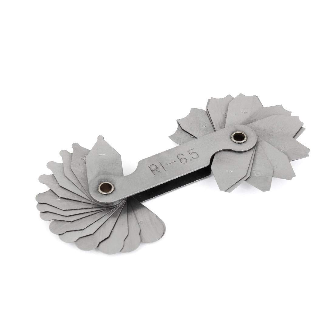 New Lon0167 External Internal Featured Double Ends Arc reliable efficacy R1-6.5mm Radius Gauge Silver Tone(id:8ff 13 48 f4e)