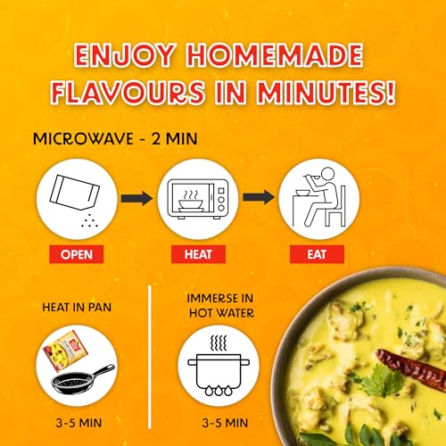 Kadhi Pakora | Ready To Eat | 300 Grams | Servings for two | Instant Indian Food | Travel Friendly Food | No Preservatives (Pack of 2)