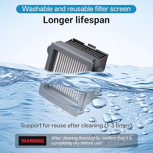 Image of Nukisa Vacuum Filter Replacement Compatible with Tineco Floor One S5 Combo / S9 Artist Pro /Switch S6 Wet and Dry Vacuum Cleaner, The Accerssorise Parts is 6 Packs Replacement Filters