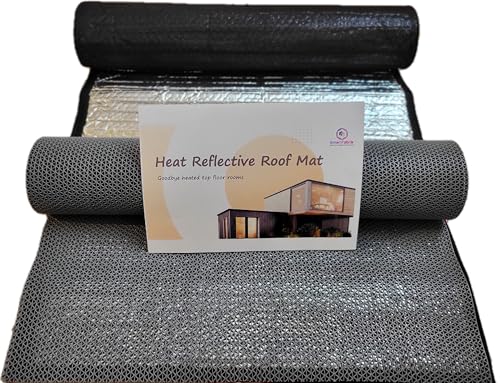 Image of Heat Reflective Mat for Terrace /Roof - Rubber Floor Mat (Grey, 10 feet x 2 feet)