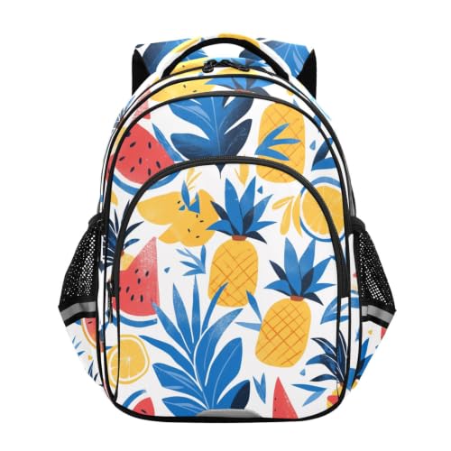 Cartable scolaire ananas jaune pour les sorties et l'école primaire