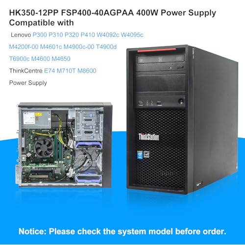Alimentatore HK350-12PP 400W FSP400-40AGPAA PSU compatibile con Lenovo P300 P310 P320 P410 FSP250-30AGBAA PCE026 HK350-12PP HK280-21PP SP50H295113 00 pezzi. Alimentatore 738 M920T A8800T - Alimentatore - Immagine 1