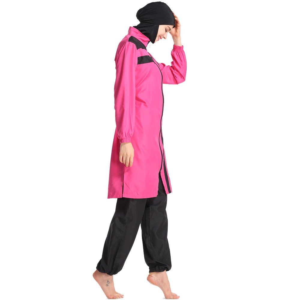 Costumi da bagno modesti con Hijab staccabile, costume da bagno musulmano modesto costumi da bagno islamici costumi da bagno da spiaggia a lunghezza intera