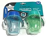 Tommee Tippee Trainer Lippee Cup, Blue & Green/Pink & Purple, 8 Ounce, 2 Count, Small