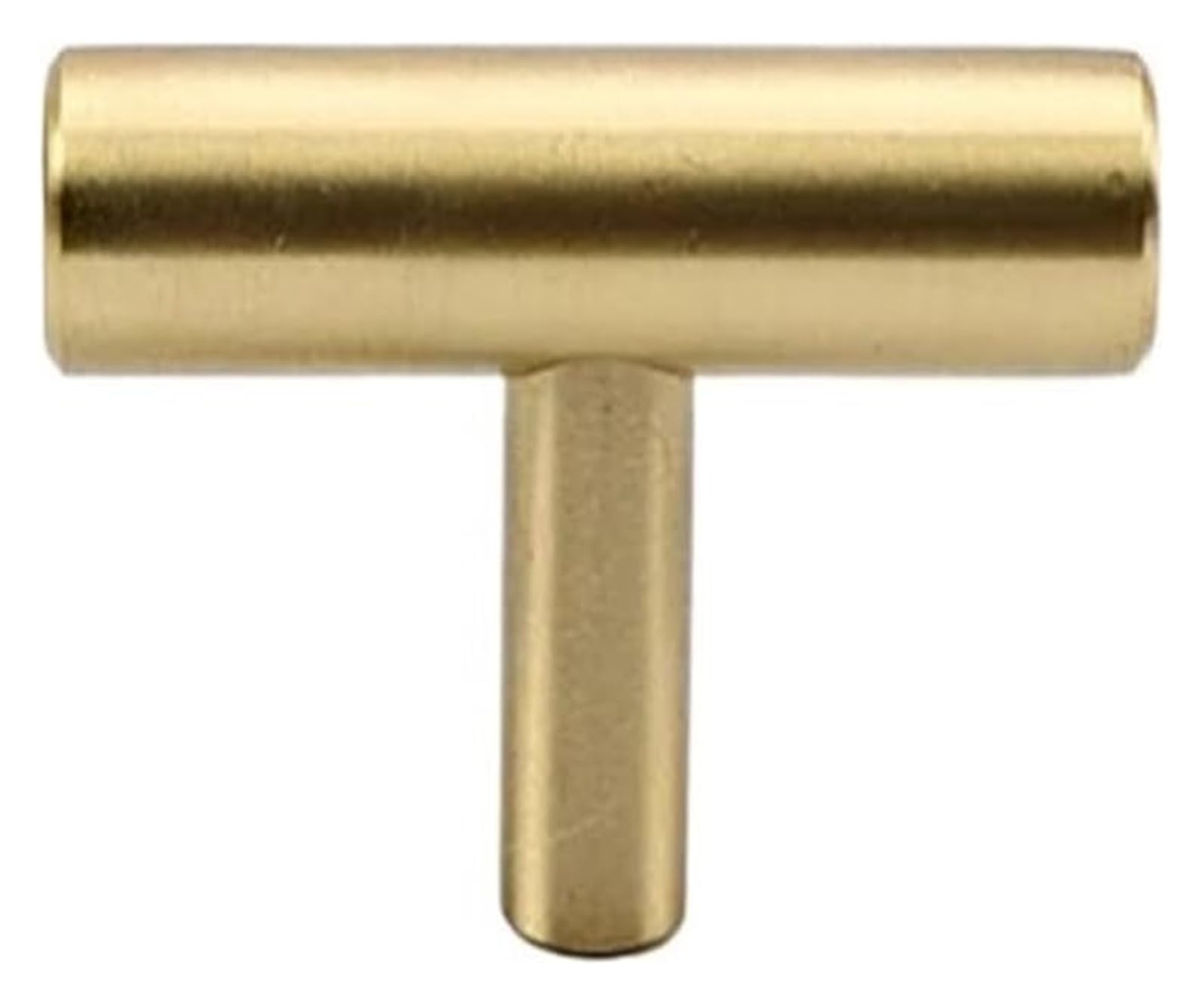 Gkirqvpe One Color Cabinet Knobs, Pack Of 10 Gold Brushed Brass Cabinet Drawer Knobs 50X34x12mm