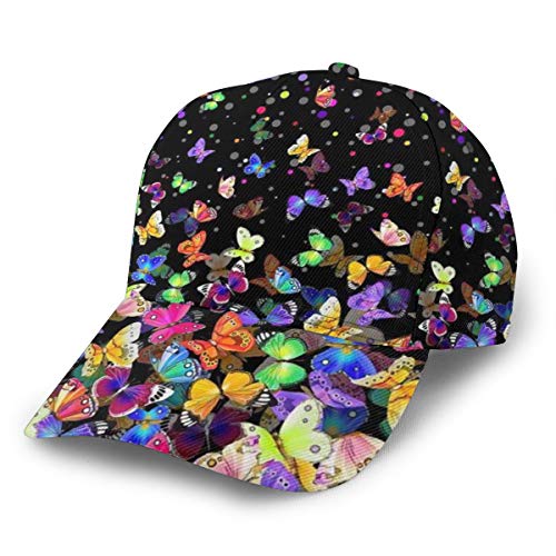 Baseball Cap Colorful Butterfly Print Dad Caps Classic Fashion Casual Adjustable Sport For Women Hats #TOP1