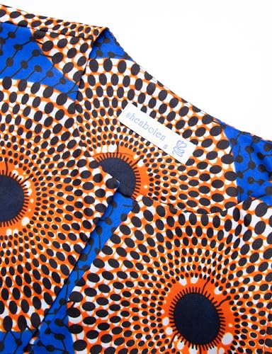 Image of SHENBOLEN Women African Print Jacket Dashiki Traditional Top Dress