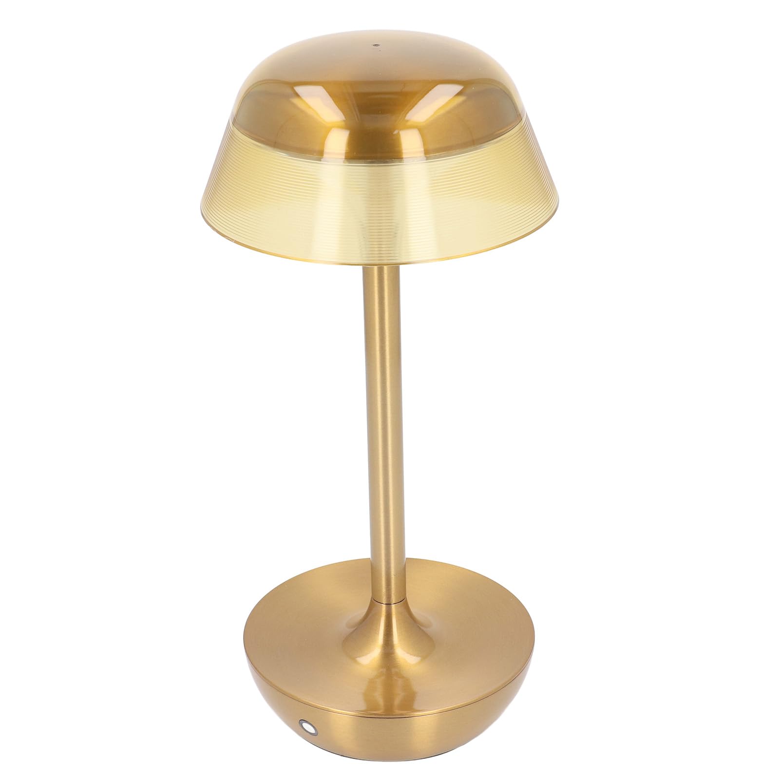 Cocoarm Lampe de Bureau sans Fil Dorée, Rechargeable, Tactile, Variable, en Alliage d'aluminium, LED 3200 MAh, 3 Couleurs, luminosité Continue, pour Restaurant, Chambre à Coucher, Bar, Bureau