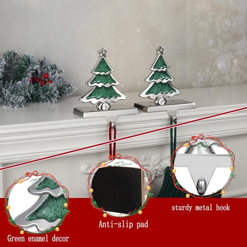 Baseo-Christmas-Stocking-Holders-Set-of-2-Mantle-Fireplace-Stocking-Hangers-New-Tree-2-Pack Baseo Christmas Stocking Holders Set of 2 Mantle Fireplace Stocking Hangers New Tree 2 Pack