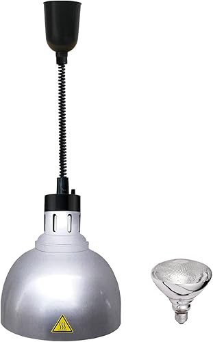 Lámparas colgantes de calor de alimentos de techo calentador de alimentos con bombilla infrarroja Lámparas de calentamiento estilo retráctil (Dia25