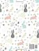 Notebook: Bunny Forest Floral Notebook 100 pages (Composition Book Journal) (8.5