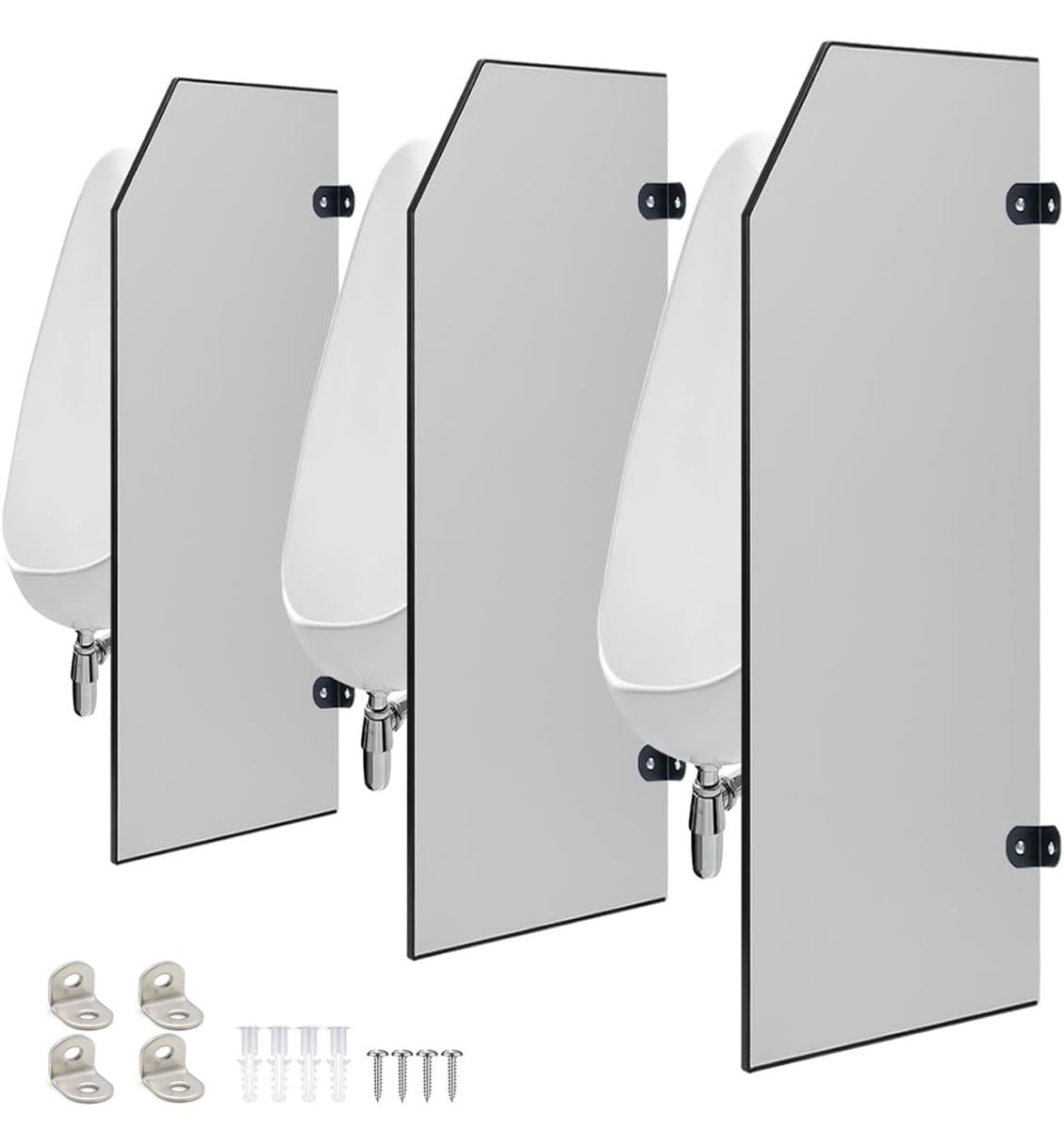 Urinal Partition, Wooden Bathroom Partition,Toilet Protection Divider, Men's Urinal Privacy Screen, Wall-Mounted Urinal Partition Extender, for Public Places(40 * 90cm(15.7 * 35.4in),1pcs)