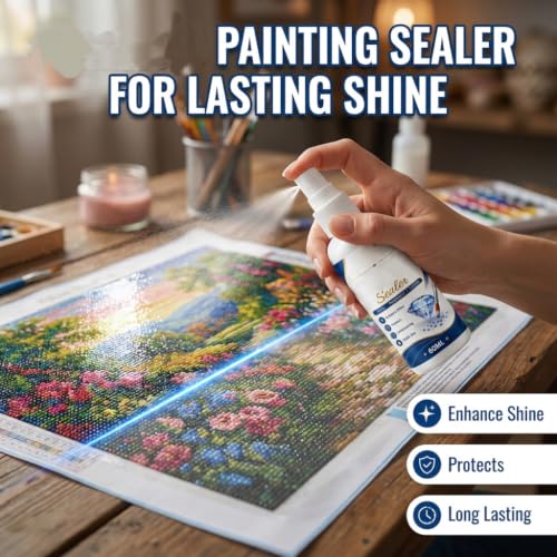 Image of Quick Dry Diamond Art Sealer Spray with Cleaning Cloth (1)