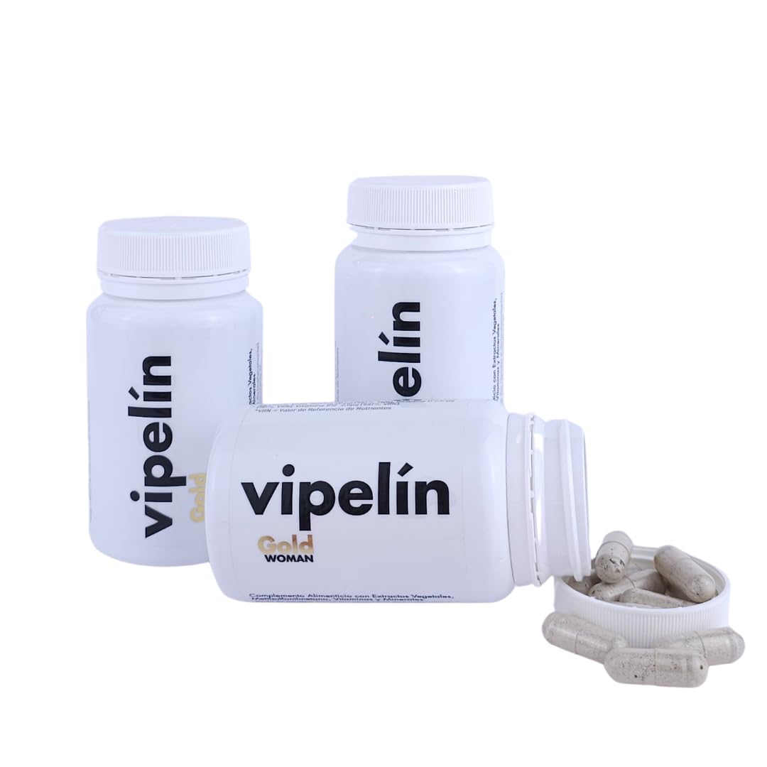 VIPELIN GOLD - 3 miesiące - witaminy dla zdrowych włosów - dla kobiet w okresie menopauzy i po menopauzie - 100% naturalne składniki – Formuła z granatem, biotyną i cynkiem.