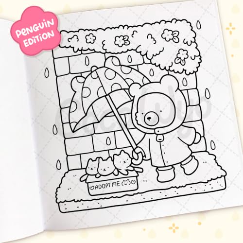 Image of Cozy Friends: Coloring Books for Adults by Coco Wyo | Cute Animal Friends Coloring Pages, Cozy Simple Designs, Stress Relief & Relaxation: A relaxing cosy colouring book, from the bestselling author