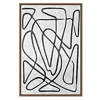 SIGNWIN Framed Canvas Wall Art Black and White Style Canvas Prints Home Artwork Decoration for Living Room,Bedroom - 16