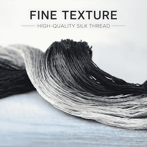 Image of Mulberry Silk Floss Embroidery Thread Floss-Cross Stitch Threads China Silk Woven Jewelry Threads DIY Sewing Kits (116)
