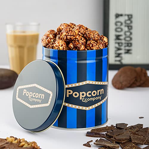 Image of Popcorn & Company Choco Caramel Popcorn, Regular Tin, 130 gm