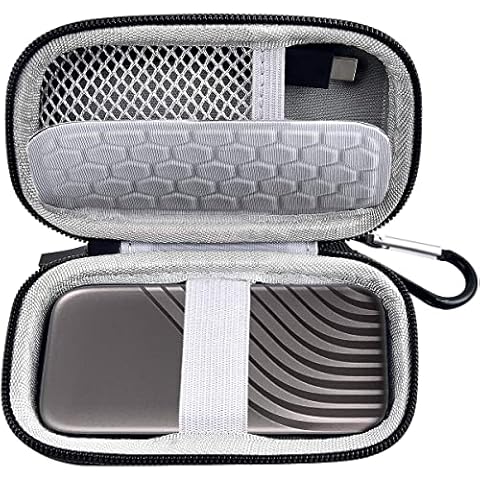 Case Compatible for WD 1TB 2TB 500GB My Passport SSD External Portable Drive, Carrying Storage Holder Bag Also fits for USB Cables(Case Only) Cover
