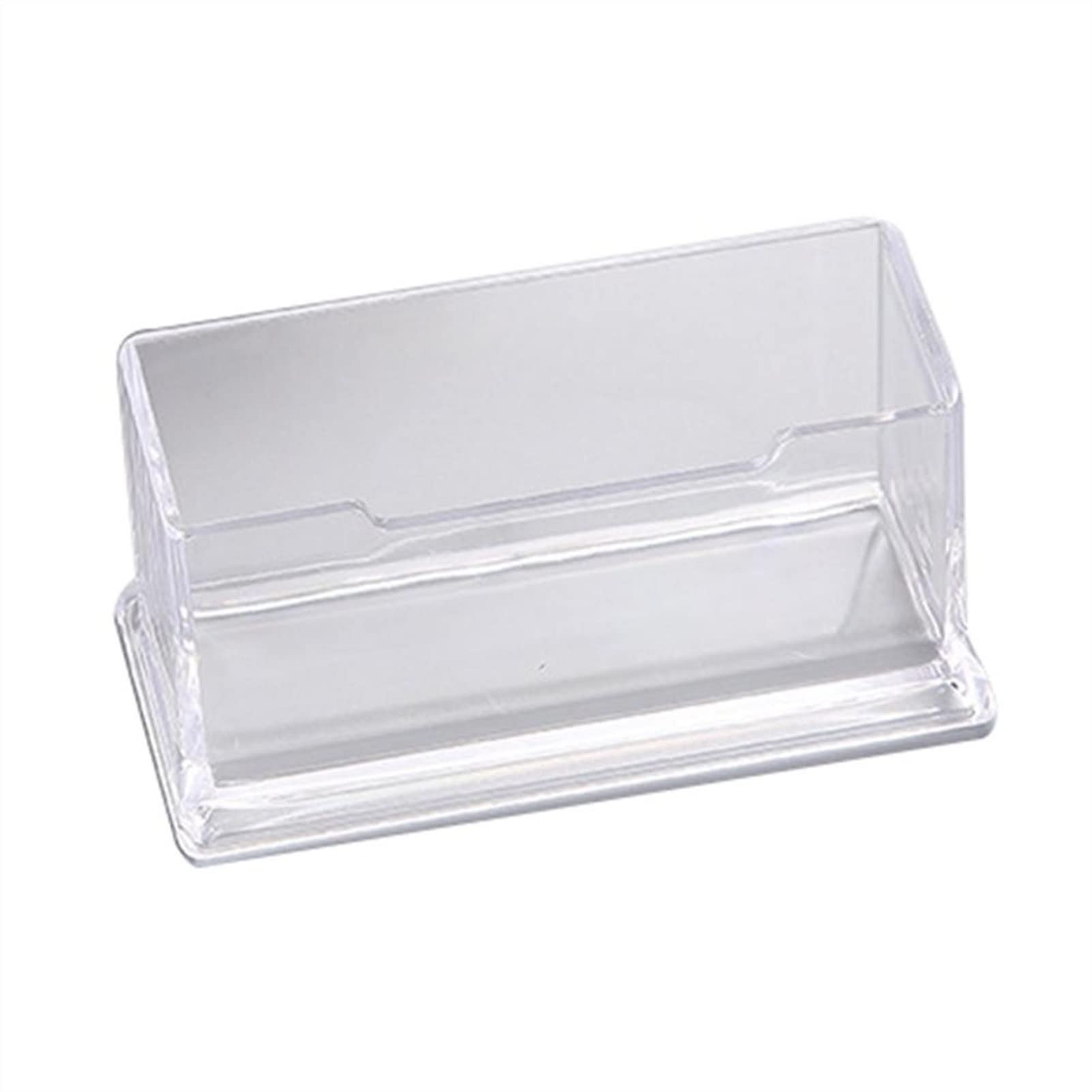 Porta biglietti da visita Portabiglietti da visita trasparente portatile Espositore da scrivania Porta biglietti da visita da tavolo da appoggio da scrivania Titolare della carta