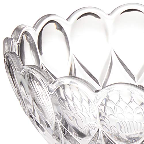 CENTRO DE MESA CRISTAL C/PÉ ANGEL 22x19cm