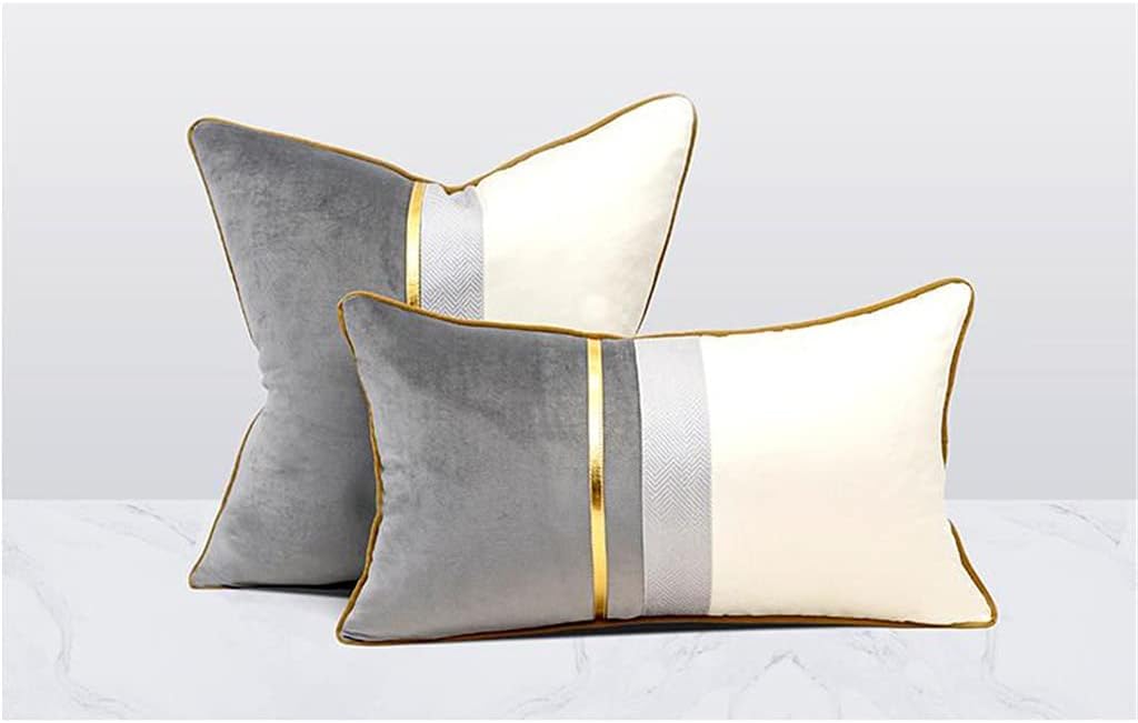 HBJWOV Cushion Queen Pillow Sofa Back Living Room Minimalist Pillowcase Bedside Large Backrest Decorations(D,45cm*45cm)