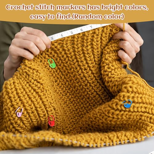 Image of Wooden Pig Yarn Bowl Set, 6.7in x 4.1in Large Yarn Bowl for Crocheting, Complete Crochet Accessories Kit with 12 Size Crochet Hooks, Tape Measure, Counter, Scissors & Storage Bag