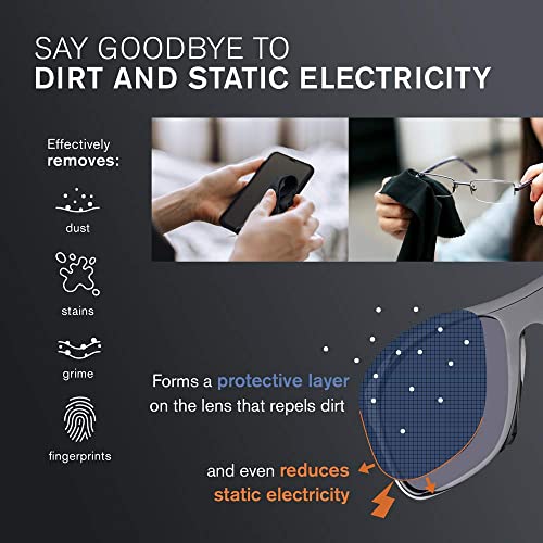 Eveo Eyeglass Cleaner Spray - No Streaks Technology With Microfiber Cleaning Cloth- Glasses Cleaning Kit - Glasses Cleaner Spray With Lens Cleaner Cloth - Screen & Eye Glasses Kit - 8Oz (4Oz X 2) #TOP4