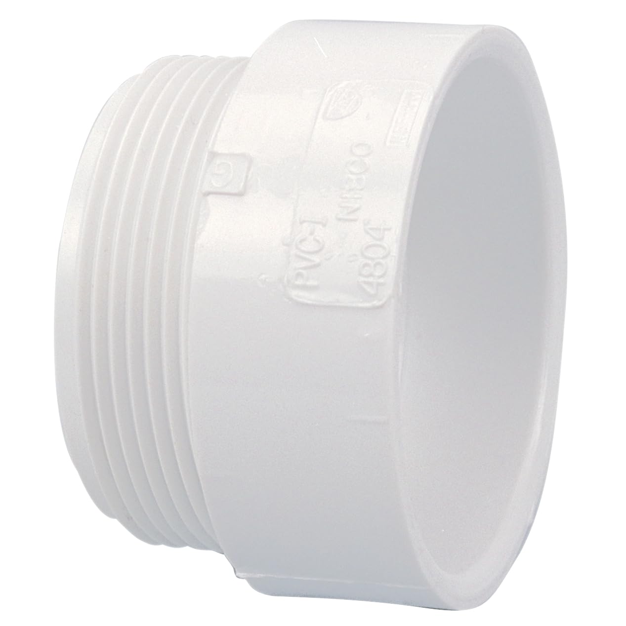 NIBCO (5.1cm , 1) - 4804 Series PVC DWV Pipe Fitting, Adapter, 5.1cm Hub x NPT Male