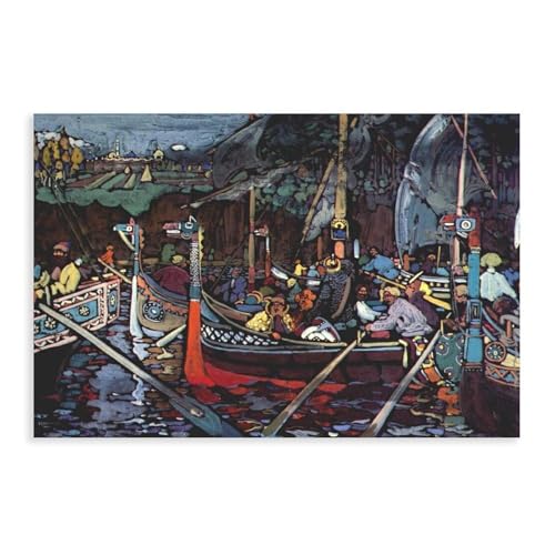 Toile Volga Song Kandinsky pour décoration murale bureau