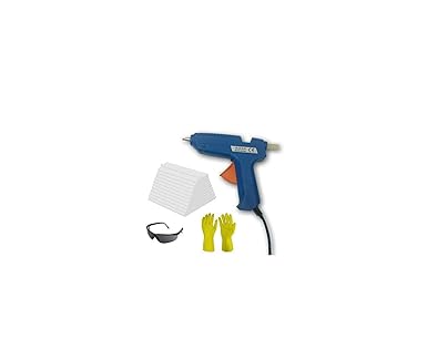 KROST TC-60 60W Glue Gun Combo with Free 100 Pieces Glue Sticks and Safety Goggles and Safety Gloves7, Blue